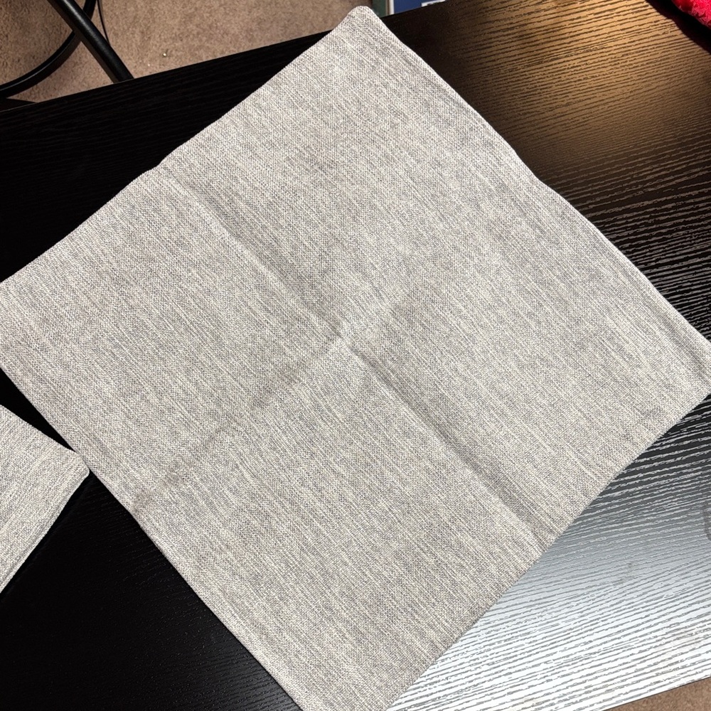 Gray Textured Cushion Cover